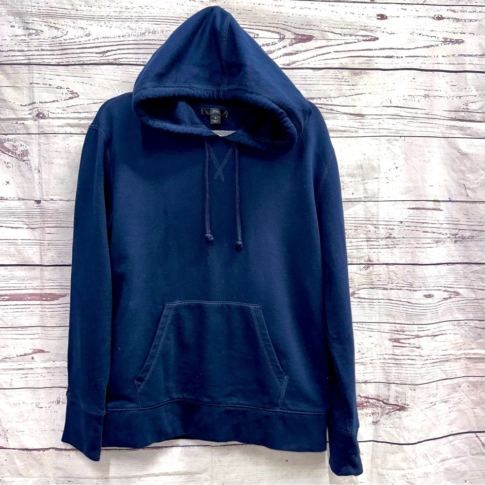 J. Crew Blue Hoodie Sweatshirt Size Small